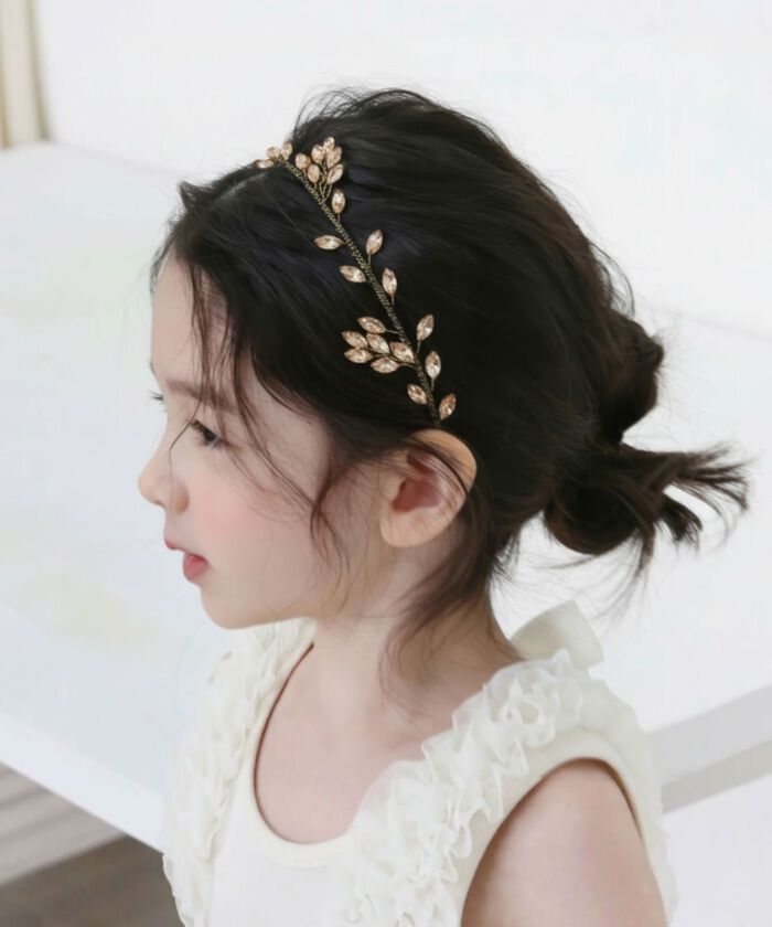 BACKYARD FAMILY「Rora カチューシャ キッズ 通販 ヨシン ゴールド 髪飾り 髪留め 髪どめ ヘアアクセサリー」|その他|
