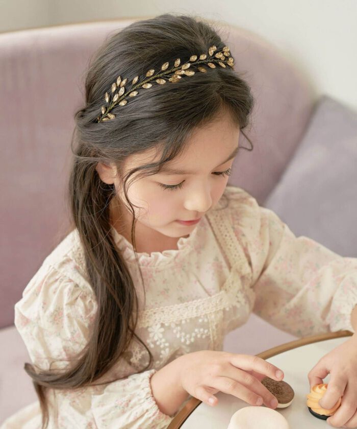 BACKYARD FAMILY「Rora カチューシャ キッズ 通販 ヨシン ゴールド 髪飾り 髪留め 髪どめ ヘアアクセサリー」|その他|
