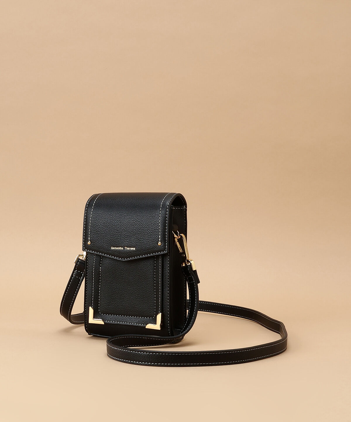 Samantha Thavasa「カードスロット付きシンプルスマホショルダー」|ショルダー・メッセンジャー|