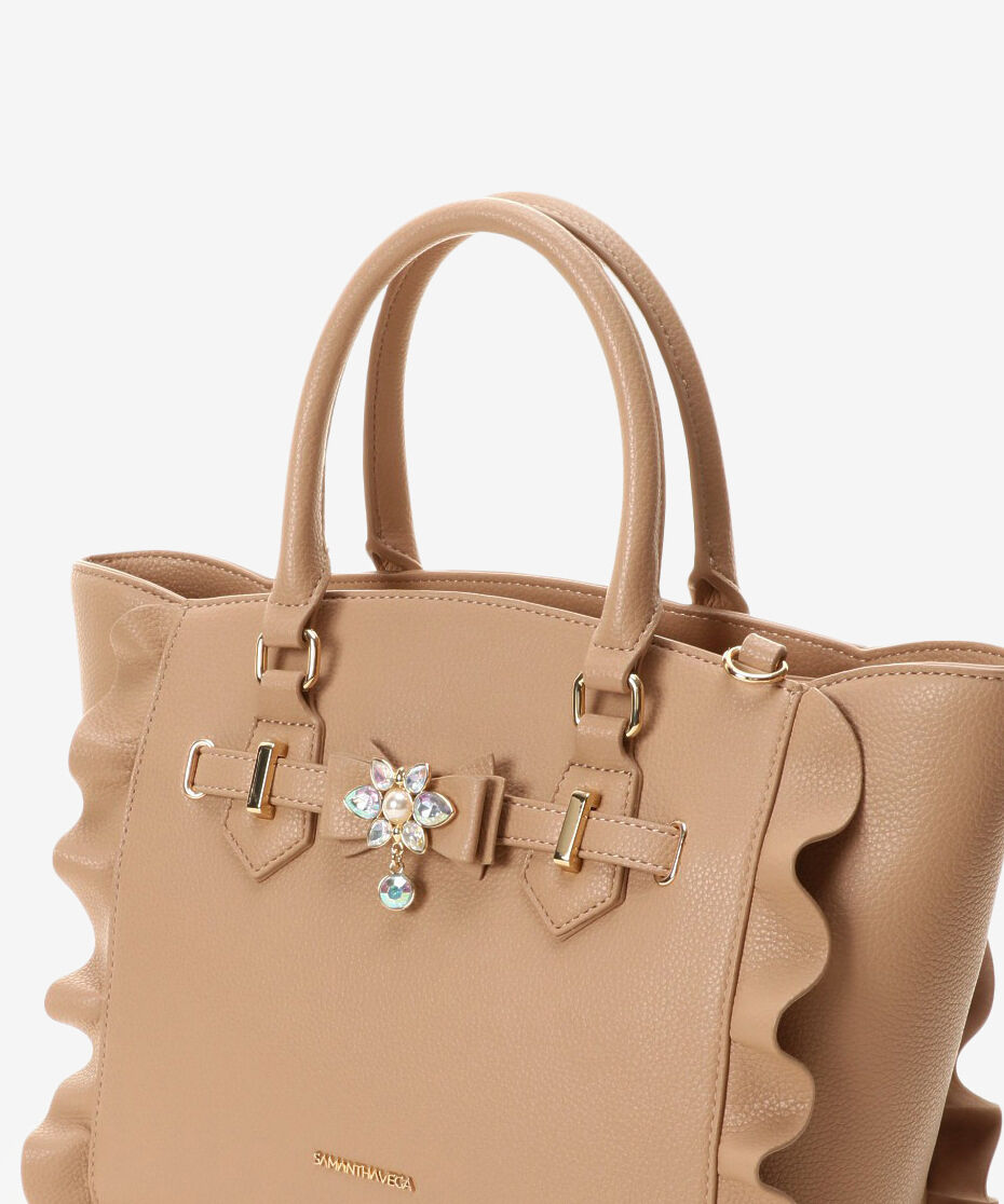 Samantha Vega「ビジューリボンフラッター(小)」|ハンドバッグ|