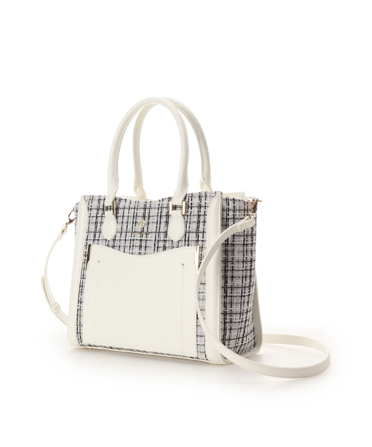 Samantha Vega「新色ツイードダイヤカットハンドバッグ」|ハンドバッグ|