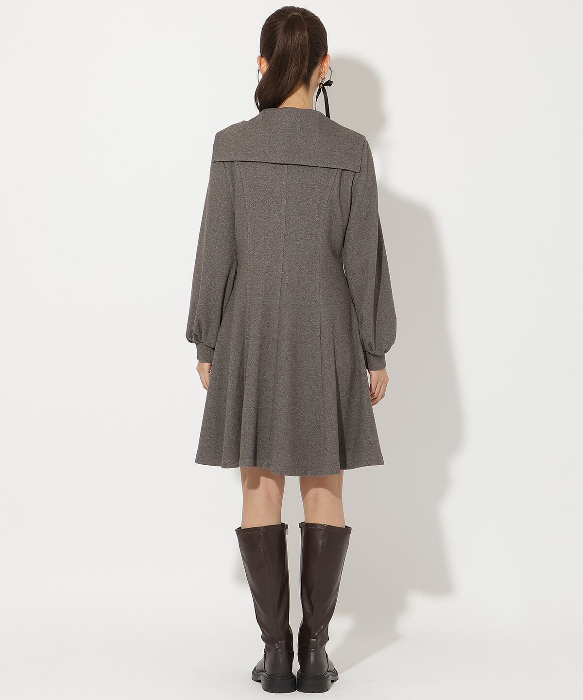 アンドクチュール「センターZIPミニワンピース」|ワンピース|