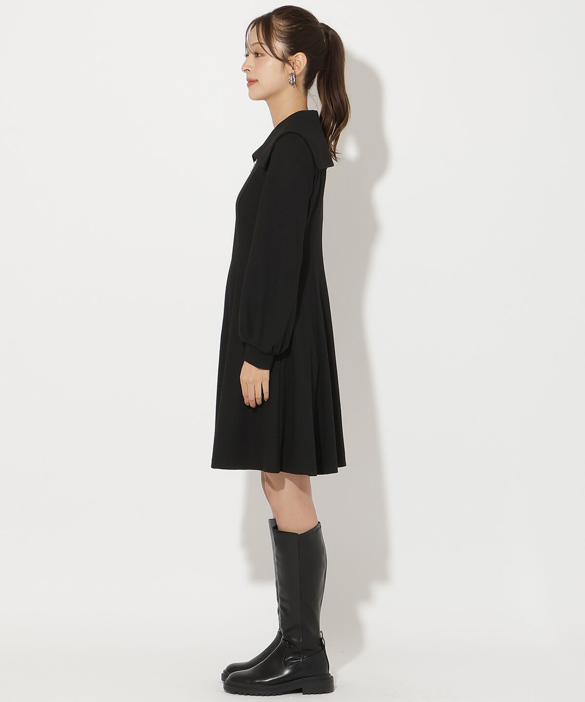 アンドクチュール「センターZIPミニワンピース」|ワンピース|