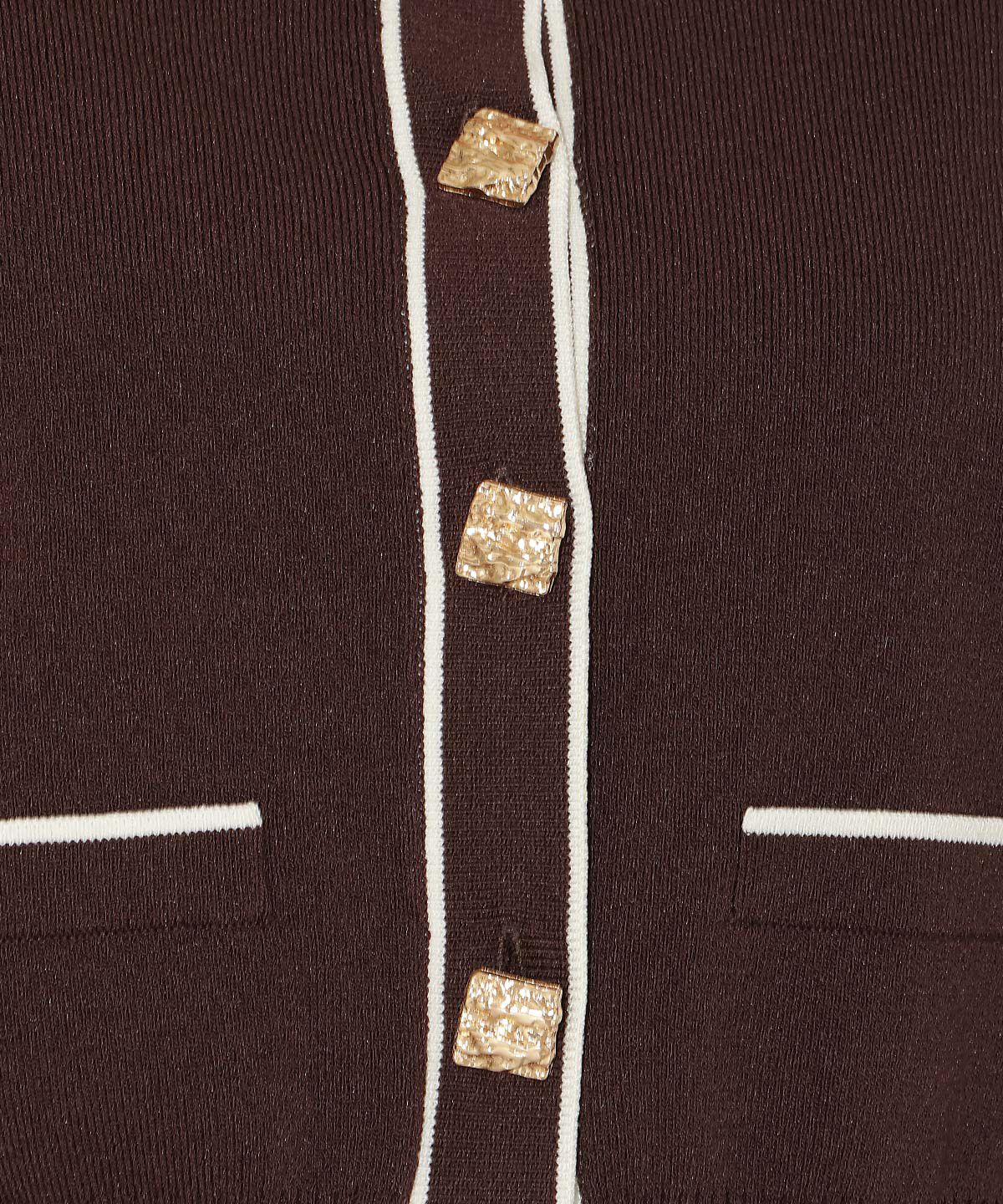 WILLSELECTION「配色ラインタックスリーブカーディガン」|カーディガン|