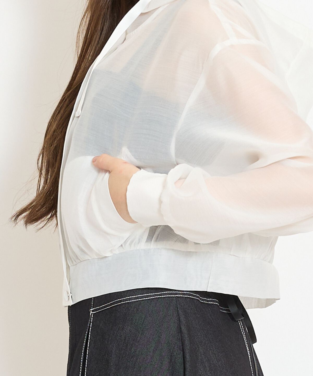 WILLSELECTION「シアーフードブルゾン」|ブルゾン・スタジャン|