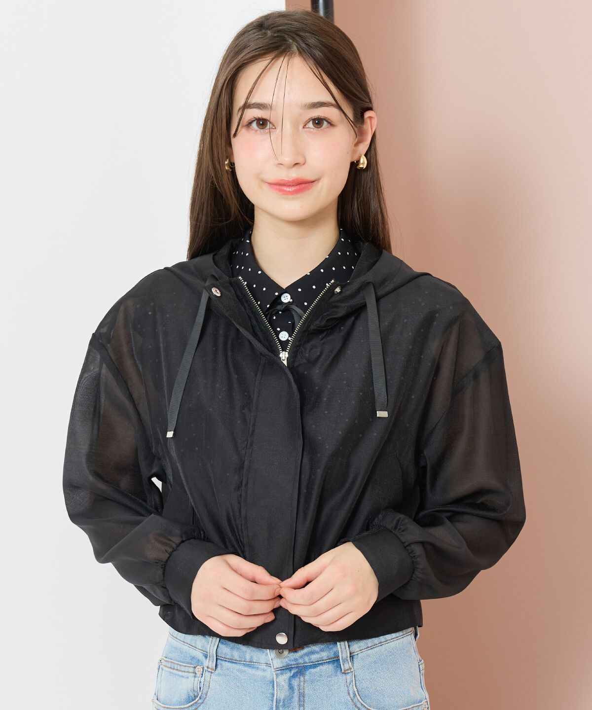 WILLSELECTION「シアーフードブルゾン」|ブルゾン・スタジャン|