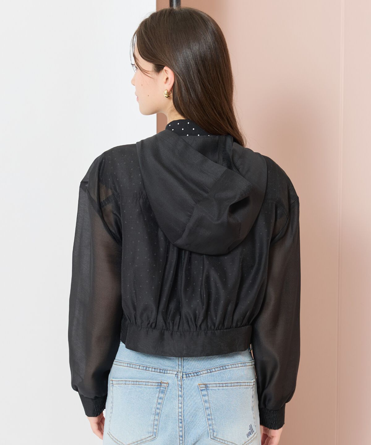 WILLSELECTION「シアーフードブルゾン」|ブルゾン・スタジャン|