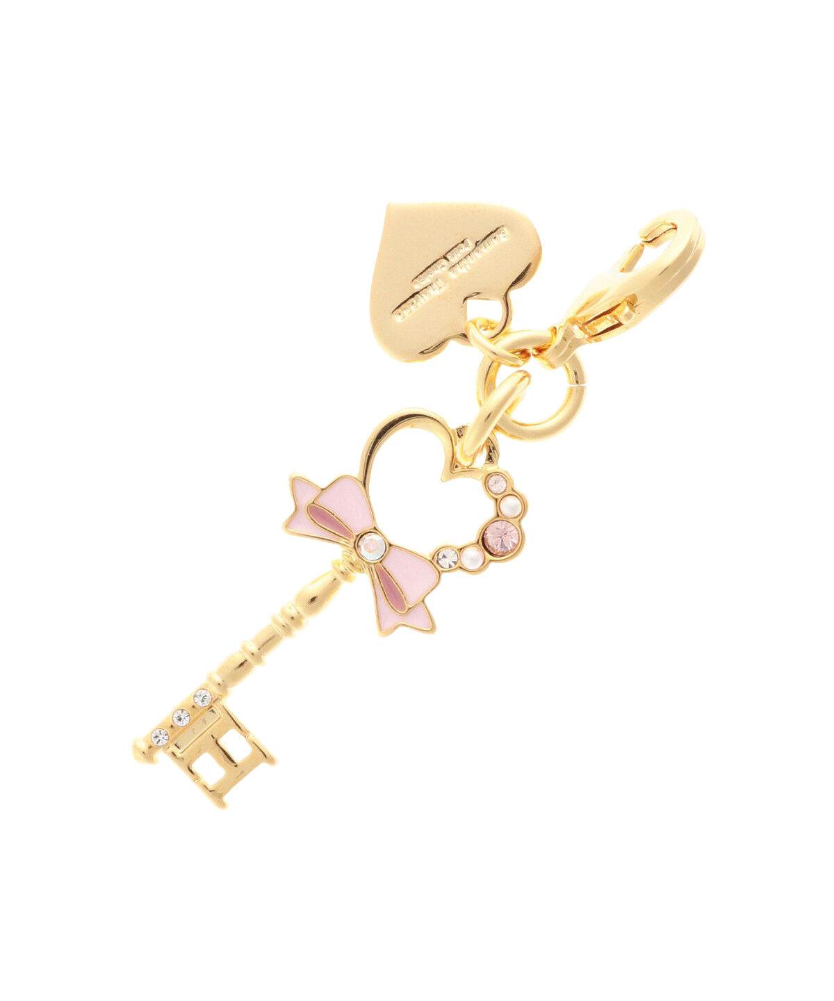 Samantha Thavasa Petit Choice「キーモチーフ イニシャルファスナーチャーム H」|チャーム・キーホルダー|ゴールド