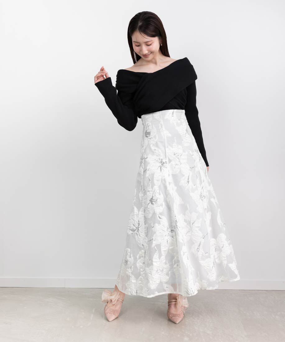  「シフォンリボンハートミュールパンプス」|パンプス|