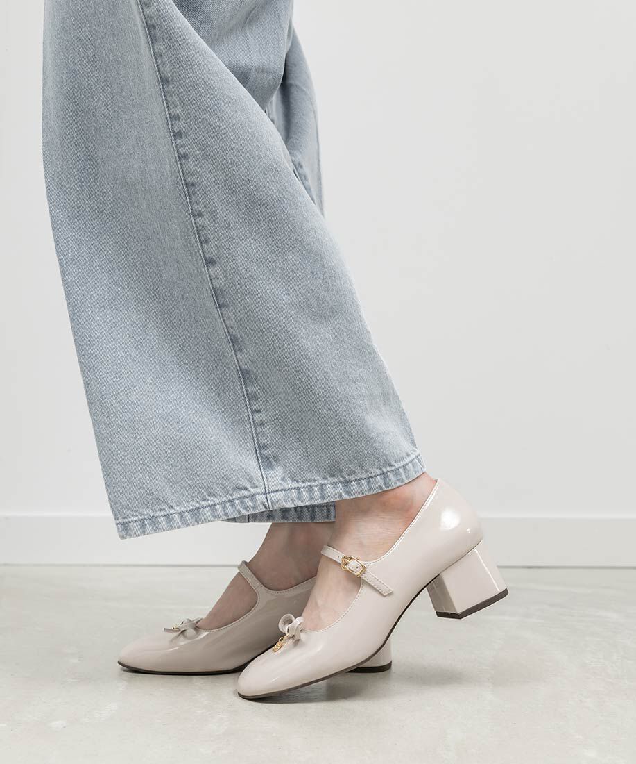  「モノグラムパーツメリージェーンパンプス」|パンプス|