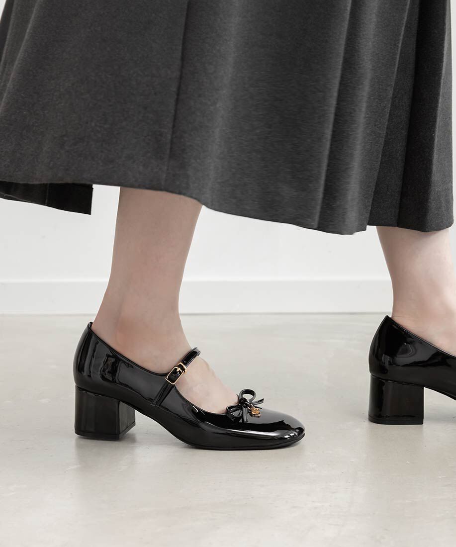  「モノグラムパーツメリージェーンパンプス」|パンプス|