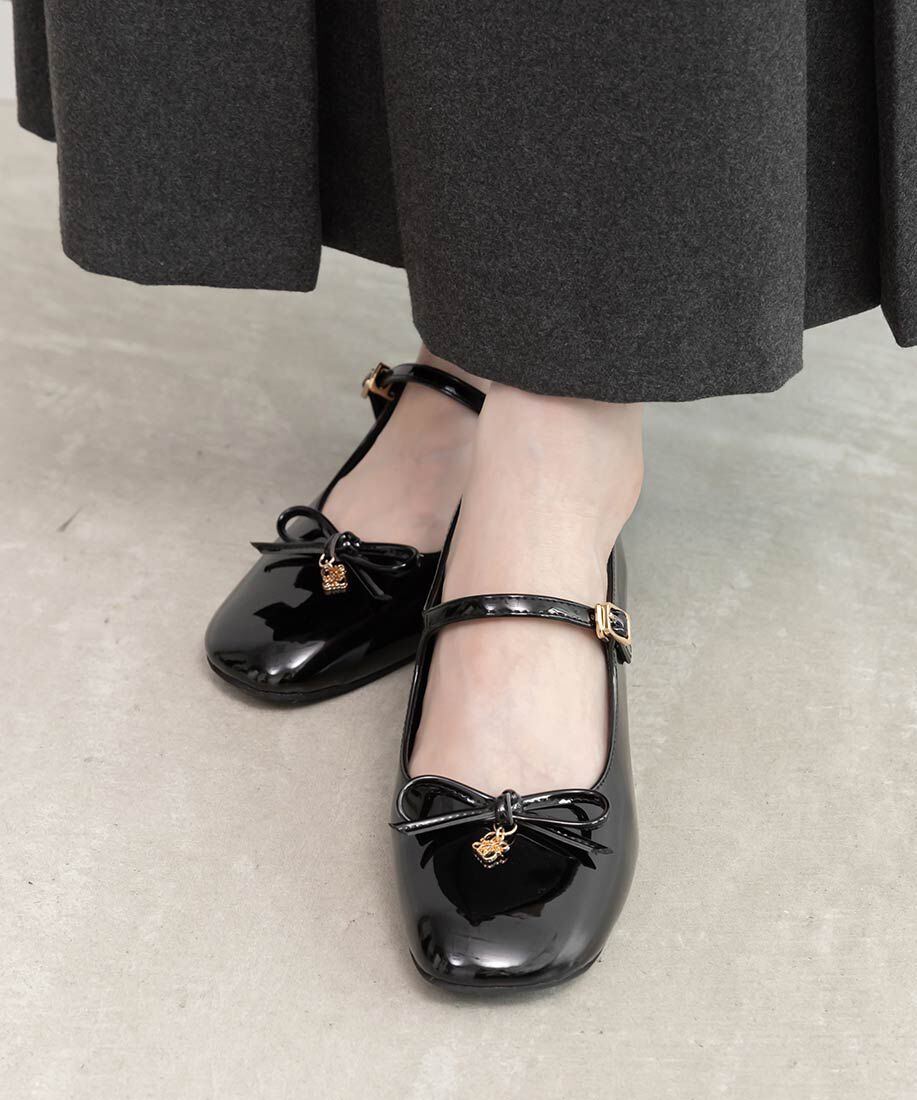  「モノグラムパーツメリージェーンパンプス」|パンプス|