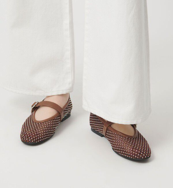 ODETTE E ODILE「メリージェーンビジュー フラット10&uarr;」|パンプス|