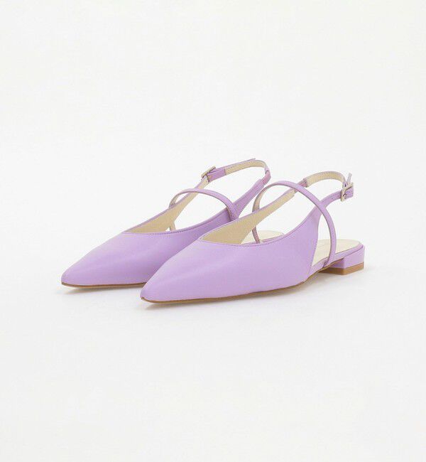 ODETTE E ODILE「ポインテッド ナロー ストラップ バックベルト フラット20&uarr;」|パンプス|