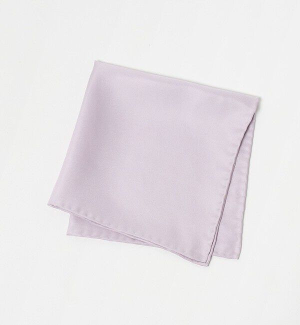 UNITED ARROWS「ツイル カラー チーフ」|ハンカチ|LILAC