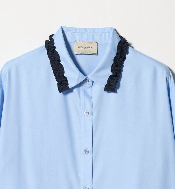 UNITED ARROWS「ミニフリルシャツ‐ウォッシャブル‐」|シャツ・ブラウス|