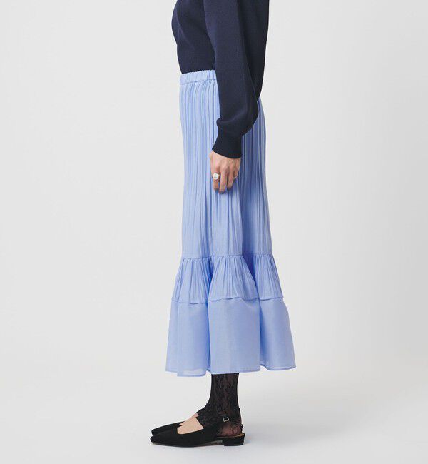 UNITED ARROWS「オーガンジー コンスト プリーツスカート」|スカート|