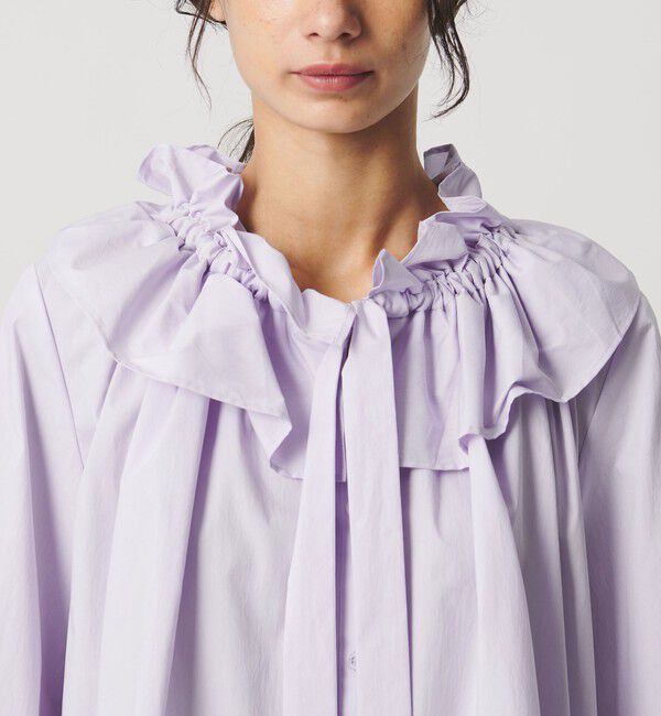 AEWEN MATOPH「＜AEWEN MATOPH＞ギャザーリボンブラウス ‐ ウォッシャブル ‐」|シャツ・ブラウス|