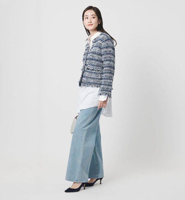 UNITED ARROWS「カラーミックス ツイードライク カーディガン」|カーディガン|