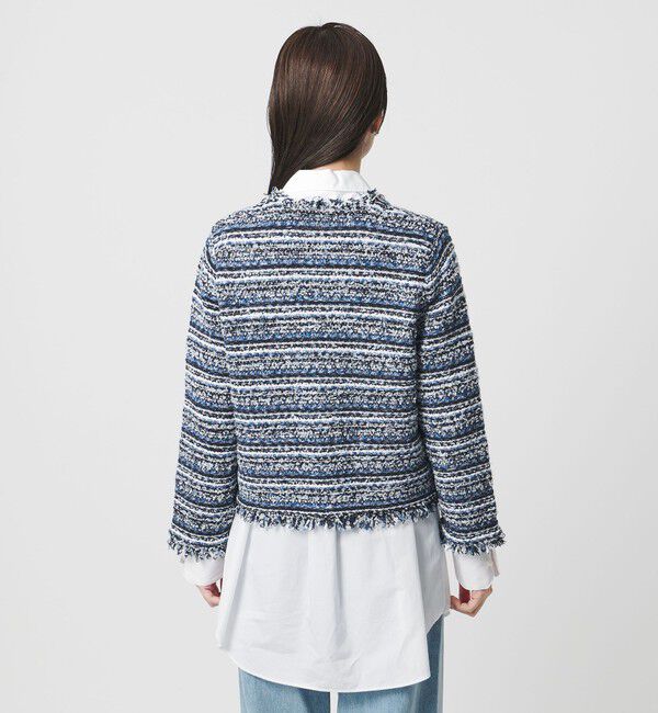 UNITED ARROWS「カラーミックス ツイードライク カーディガン」|カーディガン|