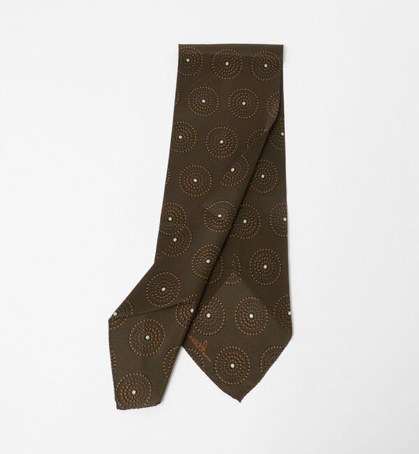 UNITED ARROWS「＜molteni＞サークル プリント アスコットタイ」|バンダナ・スカーフ|DK.BROWN