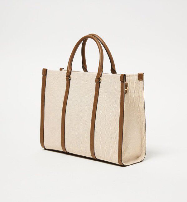 UNITED ARROWS「キャンバスコンビ スクエア トートバッグ」|トートバッグ|