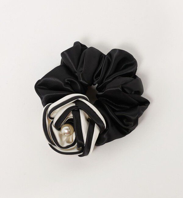 UNITED ARROWS「バイカラー ローズ シュシュ」|ヘアゴム・シュシュ|