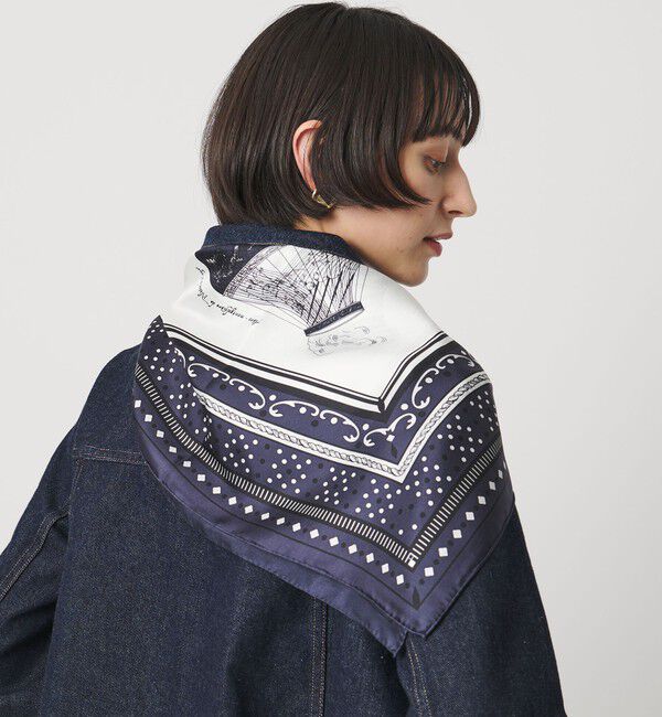 UNITED ARROWS「＜manipuri＞SILK 88&times;88 スカーフ 26SS」|バンダナ・スカーフ|