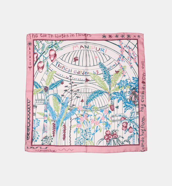 UNITED ARROWS「＜manipuri＞SILK 65&times;65 スカーフ 26SS」|バンダナ・スカーフ|