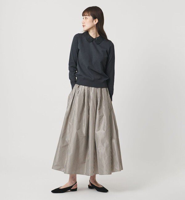 UNITED ARROWS「タフタ ボリューム ギャザースカート」|スカート|