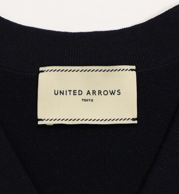 UNITED ARROWS「ミニマル Vネックフリル プルオーバー」|ニット・セーター|