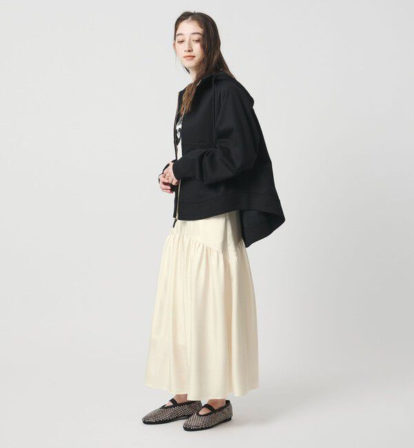 UNITED ARROWS「シルクライク ティアード スカート」|スカート|