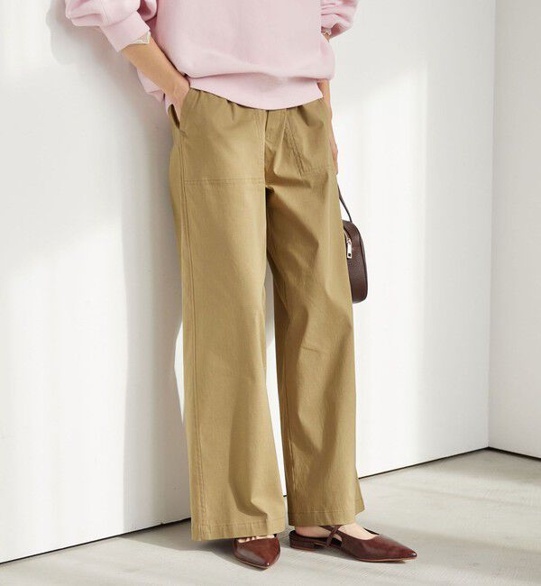 UNITED ARROWS green label relaxing「［size SHORT/TALLあり］オルマイ LI/MIX ベイカー パンツ」|その他|BEIGE