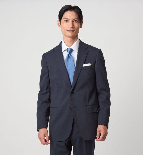 UNITED ARROWS green label relaxing「MODERATION SUIT 2B HC/BW- モデレーション スーツ ジャケット ＆ パンツ 上下セット 裾仕上げ済 -ストレッ」|スーツ|