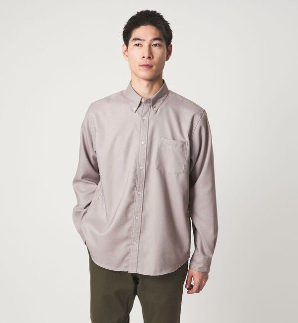 UNITED ARROWS green label relaxing「W/R オックスフォード ボタンダウン 長袖 シャツ」|シャツ・ブラウス|LT.PINK