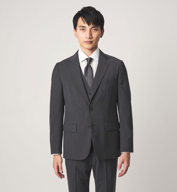 UNITED ARROWS green label relaxing「A+ TWPU トロピカル無地 2B スリム セットアップ ジャケット -ウォッシャブル・ストレッチ-」|スーツ|