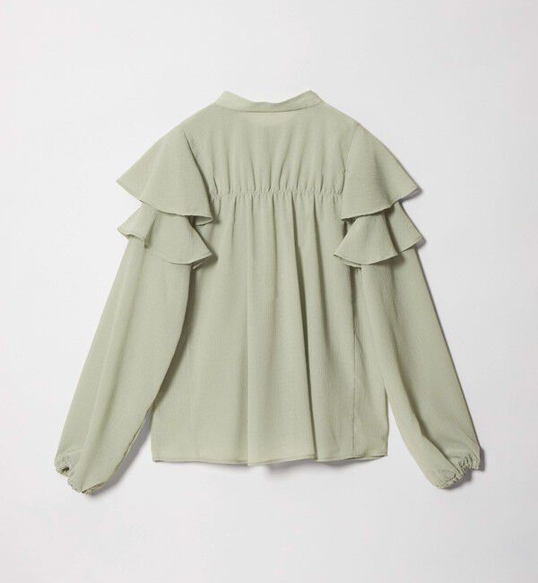 EMMEL REFINES「 ＜EMMEL REFINES＞EM ヨウリュウフリル スタンドカラー ブラウス」|シャツ・ブラウス|