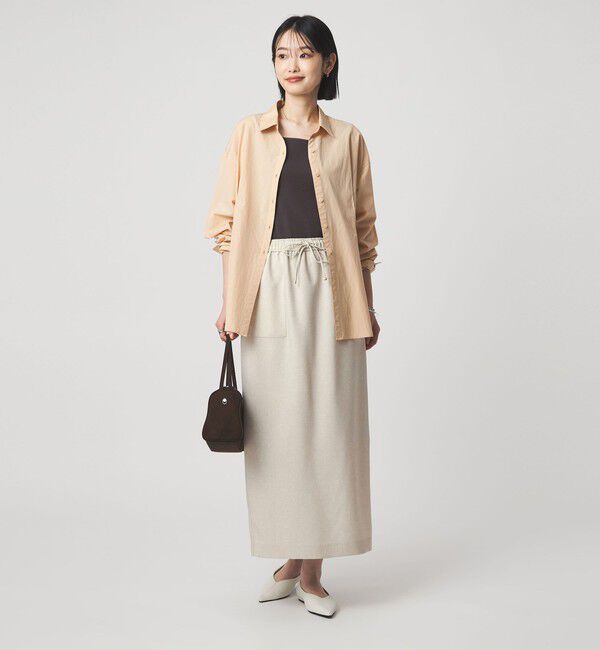 UNITED ARROWS green label relaxing「［size SHORTあり］スラブオックス スカート マシンウォッシャブル」|タイト|