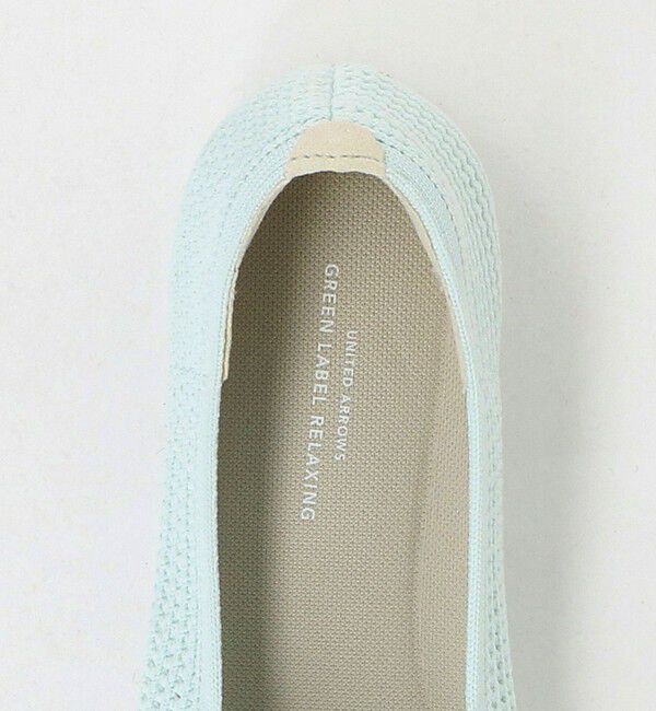 UNITED ARROWS green label relaxing「ウェルネスシアー スクエア V フラットシューズ / ニットシューズ」|ローファー|