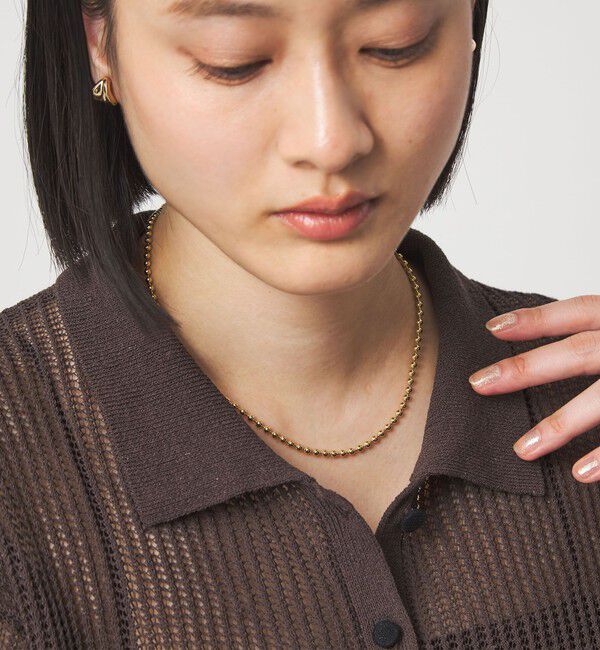 UNITED ARROWS green label relaxing「ボールチェーン フック ネックレス」|ネックレス|GOLD