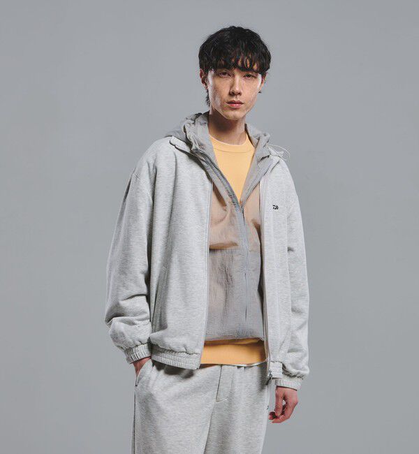 UNITED ARROWS green label relaxing「【別注】＜DAIWA＞GLR ジップ スウェット ジャケット」|カーディガン|MD.GRAY