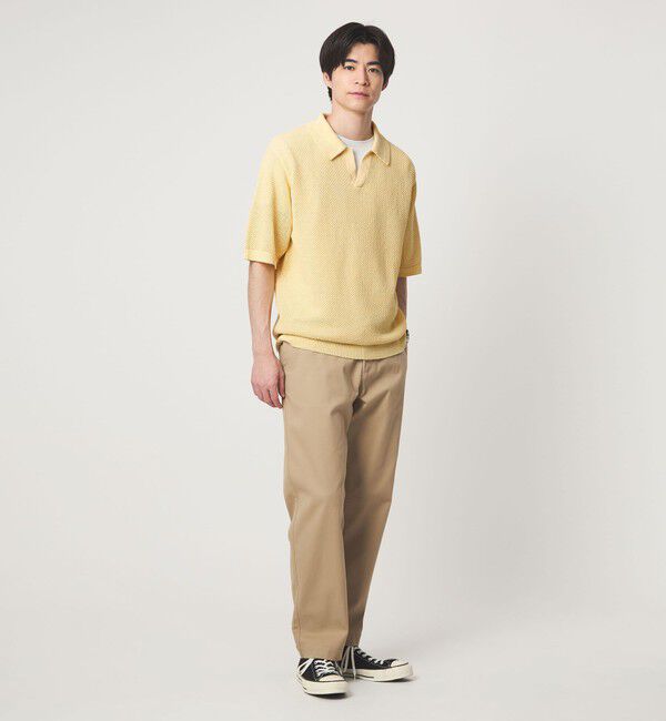 UNITED ARROWS green label relaxing「コットン ナイロン メッシュ スキッパー 半袖 ポロシャツ」|ポロシャツ|