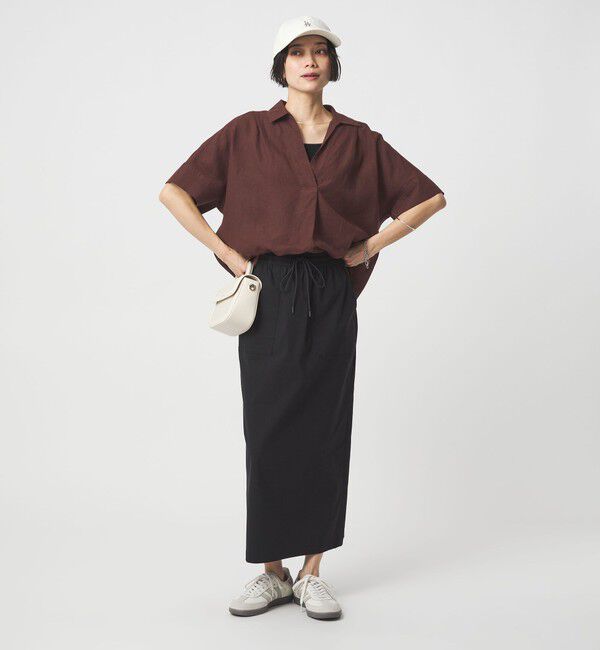 UNITED ARROWS green label relaxing「リネン スキッパー ショートスリーブ シャツ」|シャツ・ブラウス|