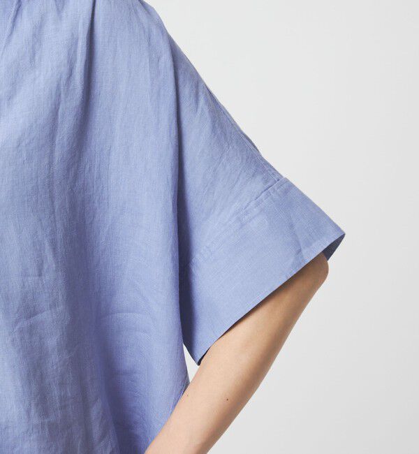 UNITED ARROWS green label relaxing「リネン スキッパー ショートスリーブ シャツ」|シャツ・ブラウス|