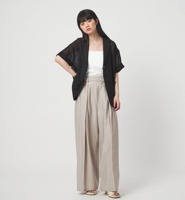 EMMEL REFINES「＜EMMEL REFINES＞EM カラミ 3ボタン ショートスリーブ ジャケット」|テーラードジャケット|