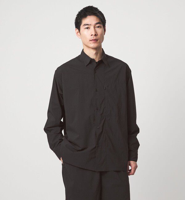 UNITED ARROWS green label relaxing「WONDER CLOTH ボックス シルエット 長袖 シャツ -ストレッチ・接触冷感・吸水速乾-」|シャツ・ブラウス|