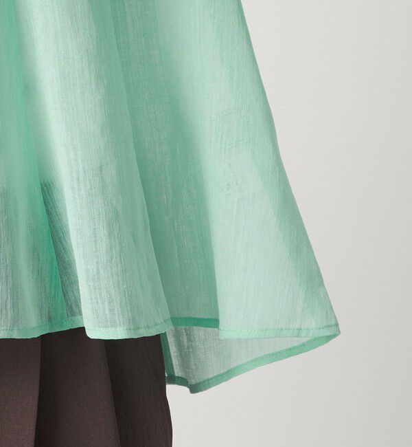 UNITED ARROWS green label relaxing「ラミーライク マチ フレア ブラウス」|シャツ・ブラウス|