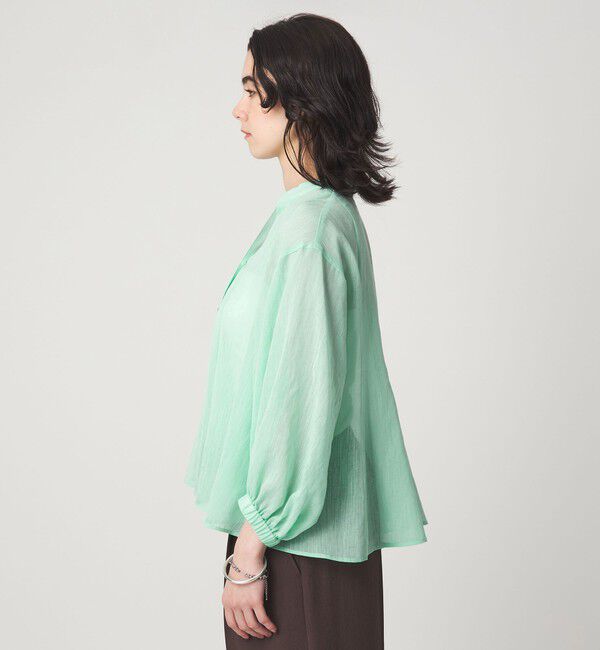 UNITED ARROWS green label relaxing「ラミーライク マチ フレア ブラウス」|シャツ・ブラウス|