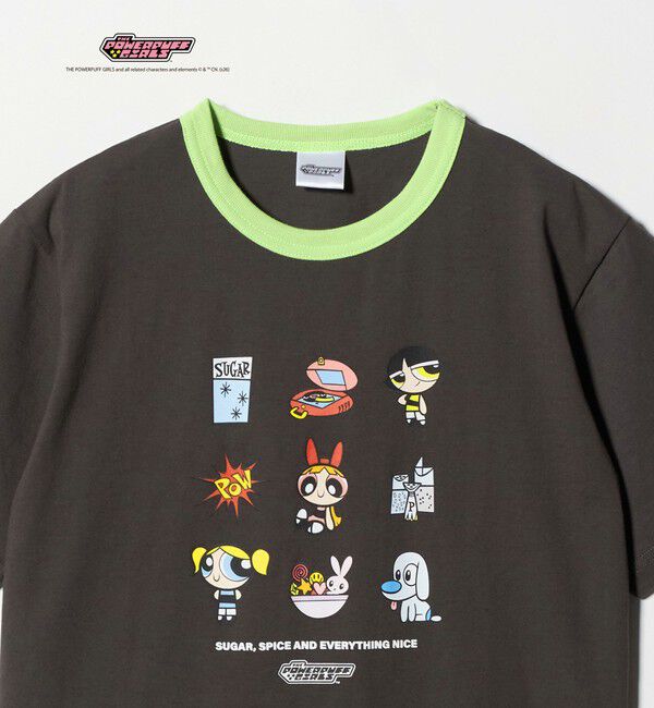 UNITED ARROWS green label relaxing「【別注】＜The Powerpuff Girls＞ リンガー Tシャツ / キッズ 140cmー150cm」|Tシャツ・カットソー|