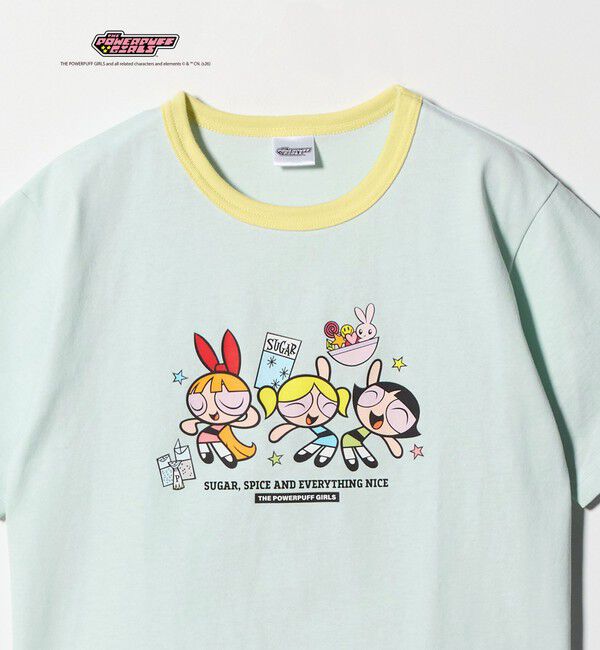 UNITED ARROWS green label relaxing「【別注】＜The Powerpuff Girls＞ リンガー Tシャツ / キッズ 140cmー150cm」|Tシャツ・カットソー|